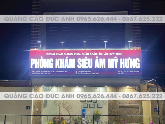 biển hiệu ốp alu đỏ đun